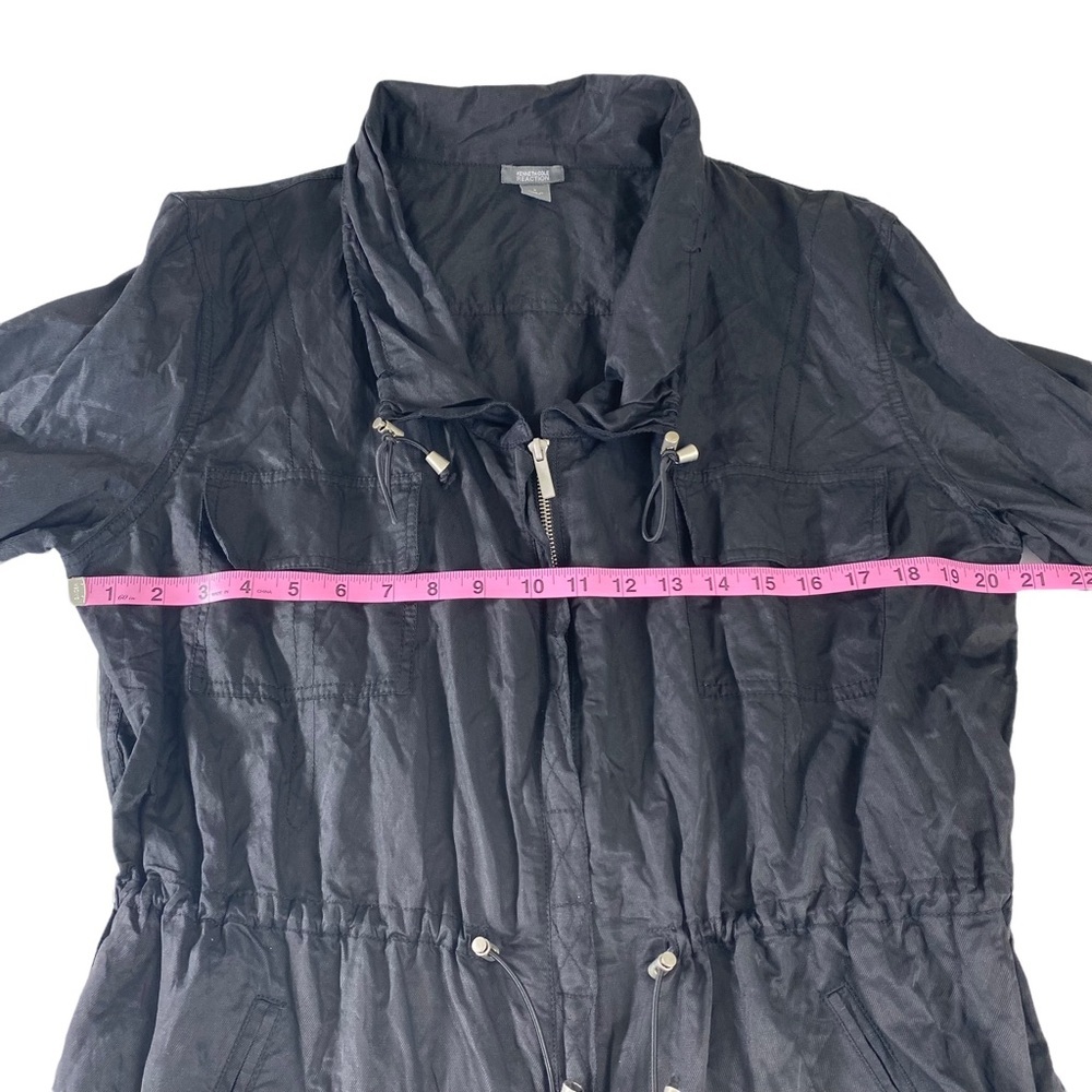 Kenneth Cole Reaction Women's Jacket, Coal Lightweight Black Size S Pockets - Picture 8 of 16